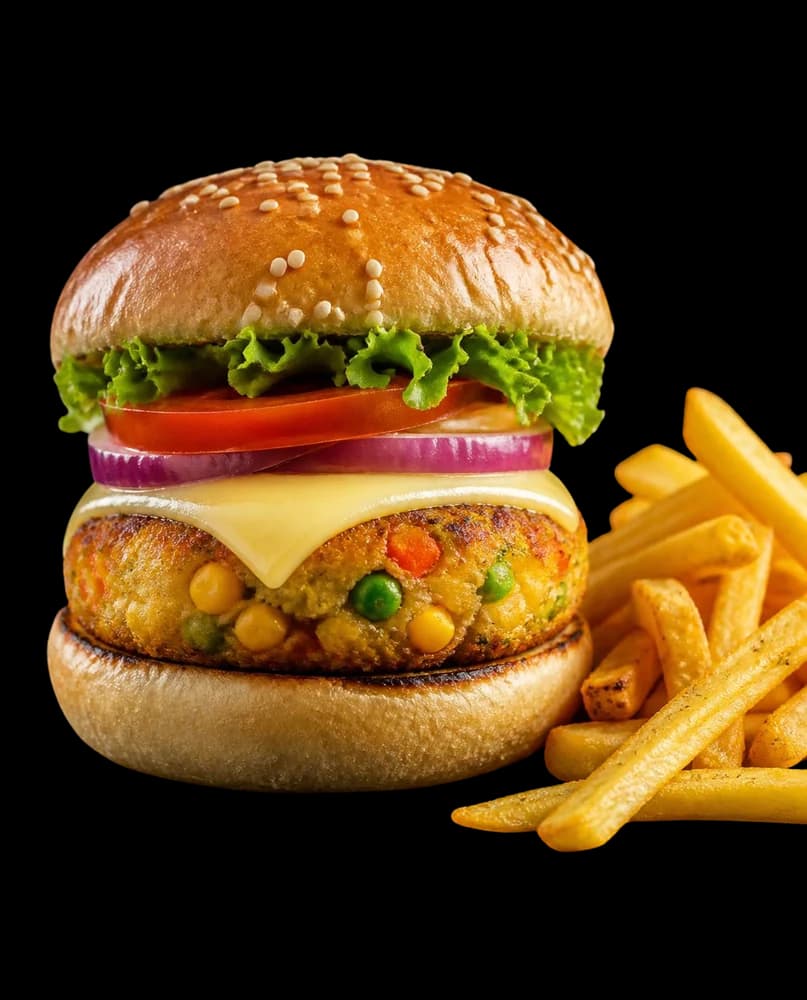 Burgers, Sandwiches & Fries — representative menu illustration