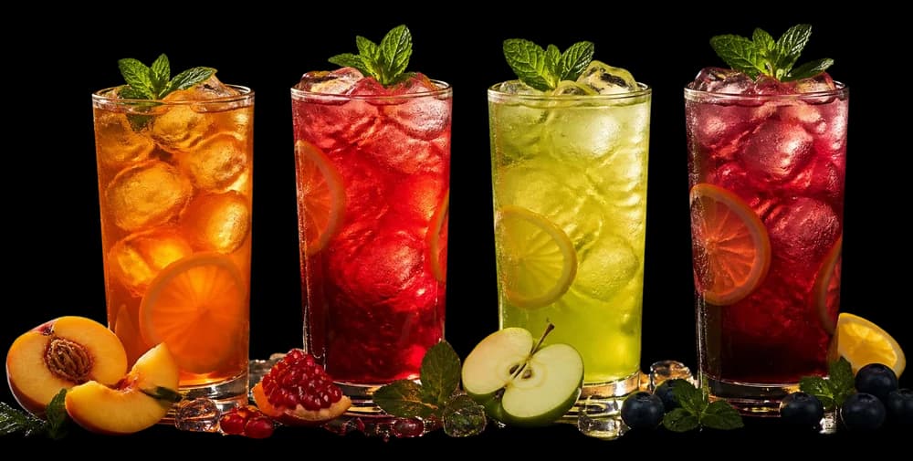 Iced Teas & Lemonades — representative menu illustration