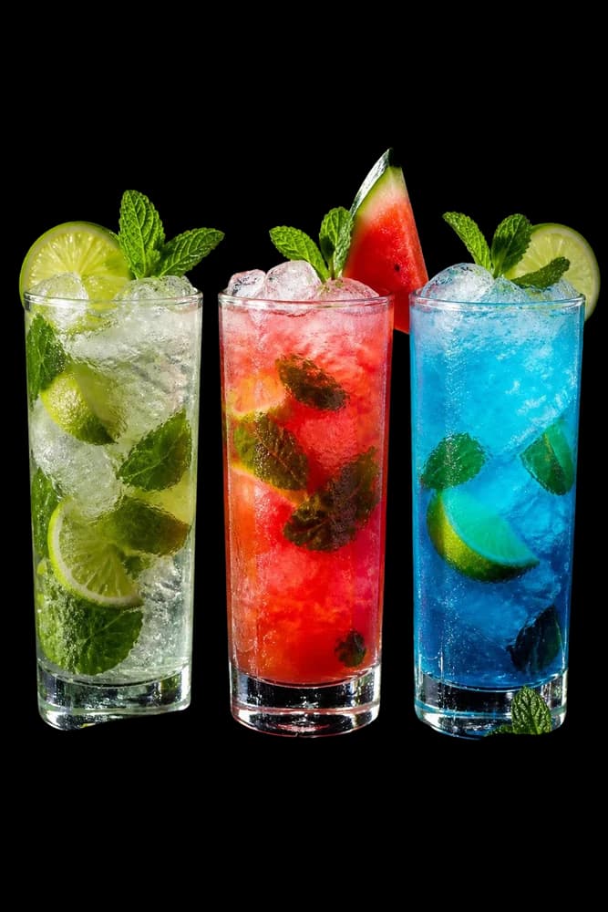 Mojitos & Mocktails — representative menu illustration