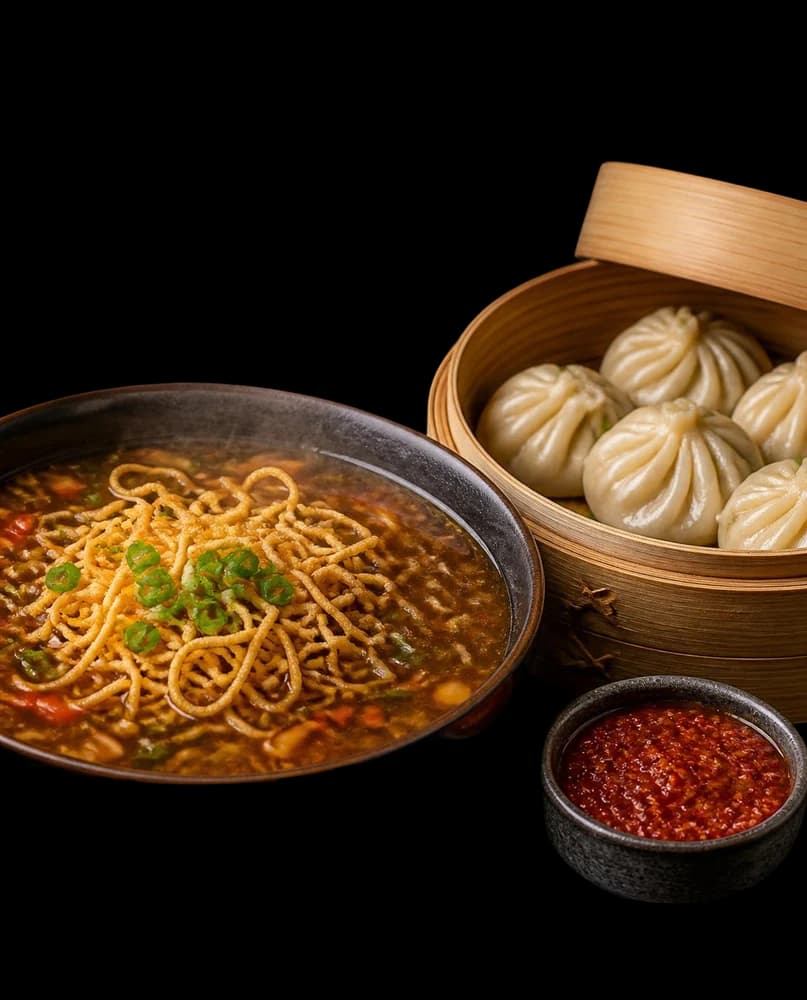 Soups & Momos — representative menu illustration